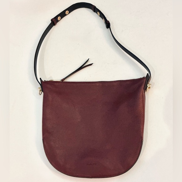 ALLSAINTS, Blake Burgundy Burnt Genuine Leather Shoulder Bag, EUC - Picture 4 of 16